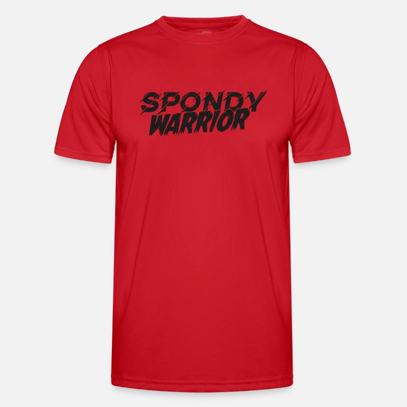 spondywarrior basic black - Men's Functional T-Shirt - red