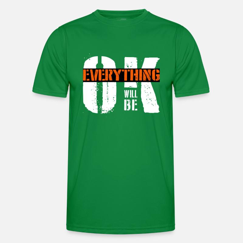 everything will be ok Männer Funktions-T-Shirt