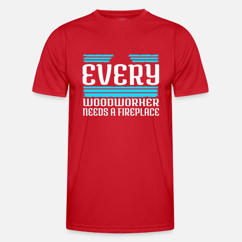 statement lets play carpenter tshirts - Männer Funktions-T-Shirt - Rot