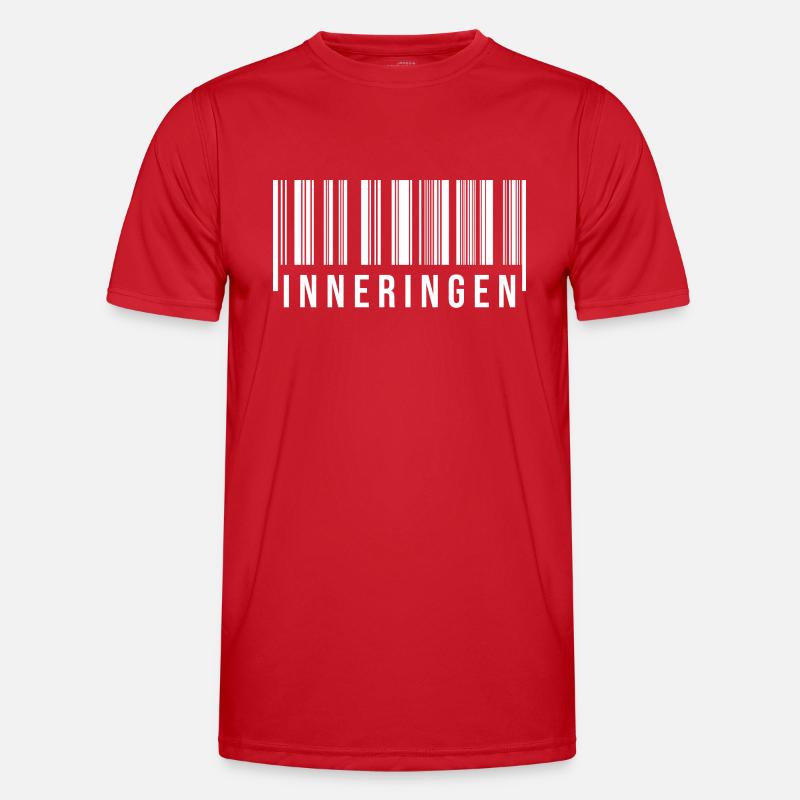 Schwaben Strichcode Inneringen - Männer Funktions-T-Shirt - Rot