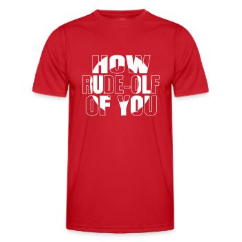 awesome beach jokes funny gym couples funny - Männer Funktions-T-Shirt - Rot - Vorne - AI Model Male 178 dark (178cm)