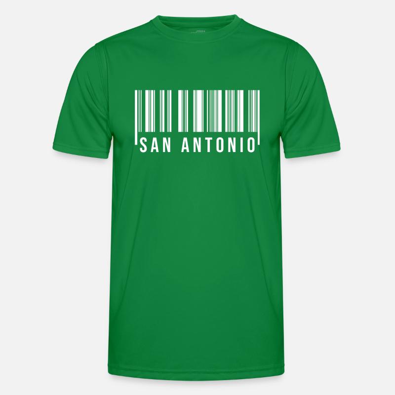 San Antonio Barcode Men's Functional T-Shirt