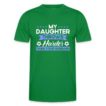 Tochter Sportfan Mutter Geschenk - Männer Funktions-T-Shirt - Kelly Green - Vorne - AI Model Male 178 dark (178cm)