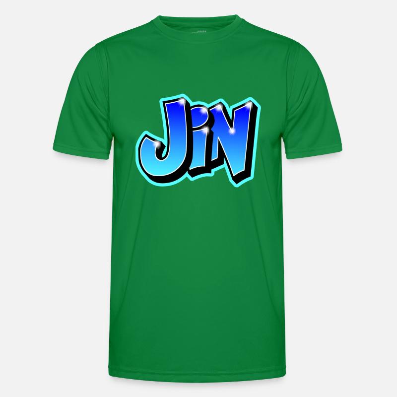 "JIN" graffiti imrimable on any medium Men's Functional T-Shirt