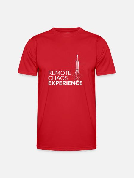 remote chaos experience - CCC Kongress Hacker RC3 - Männer Funktions-T-Shirt - Rot