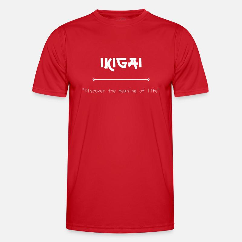 Ikigai Japan Art Basic - Men's Functional T-Shirt - red