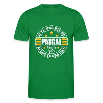 Si tu n'as pas de Pascal dans vie - Cadeau Pascal - T-shirt sport Homme - vert - Devant - AI Model Male 178 dark (178cm)