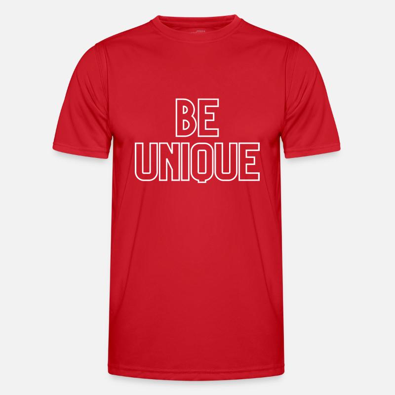 Sei Einzigartig | Be Unique - Männer Funktions-T-Shirt - Rot