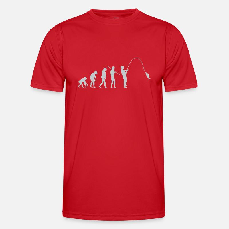 fishing evolution - Männer Funktions-T-Shirt - Rot