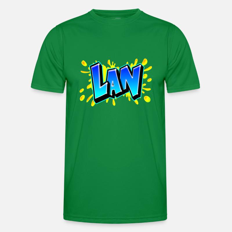 Graffiti "LAN" Printable on any medium! Men's Functional T-Shirt