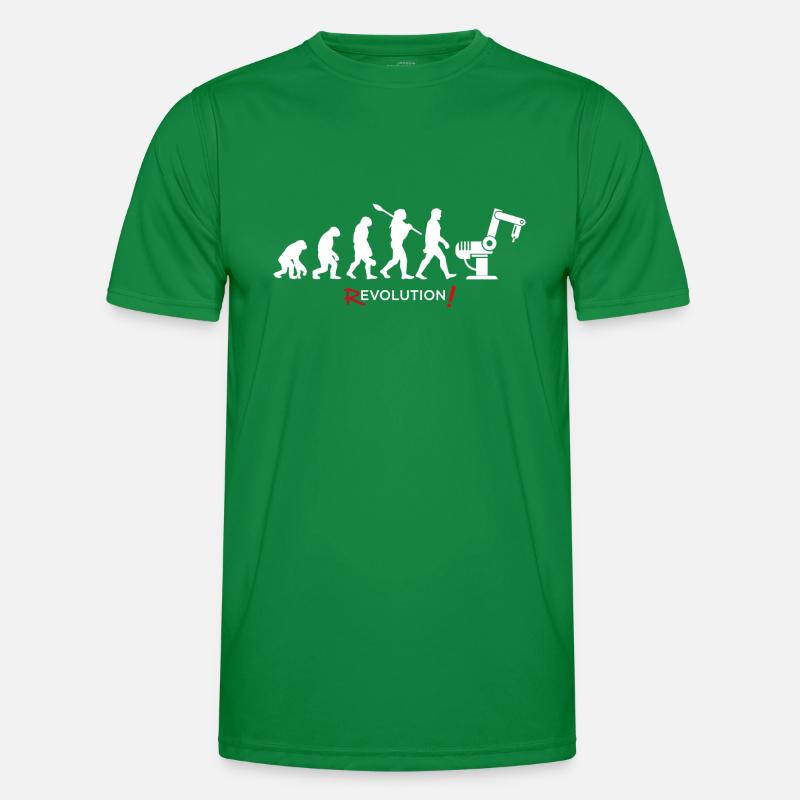 Revolution - Evolution Man Fun Twist 06 Männer Funktions-T-Shirt