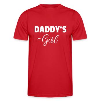 Daddy's Girl - Tochter Geschenk Stieftochter - Männer Funktions-T-Shirt - Rot - Vorne - AI Model Male 178 dark (178cm)