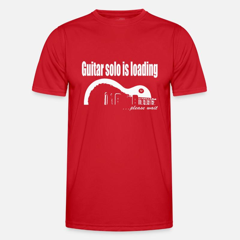 Guitar solo is loading - Männer Funktions-T-Shirt - Rot