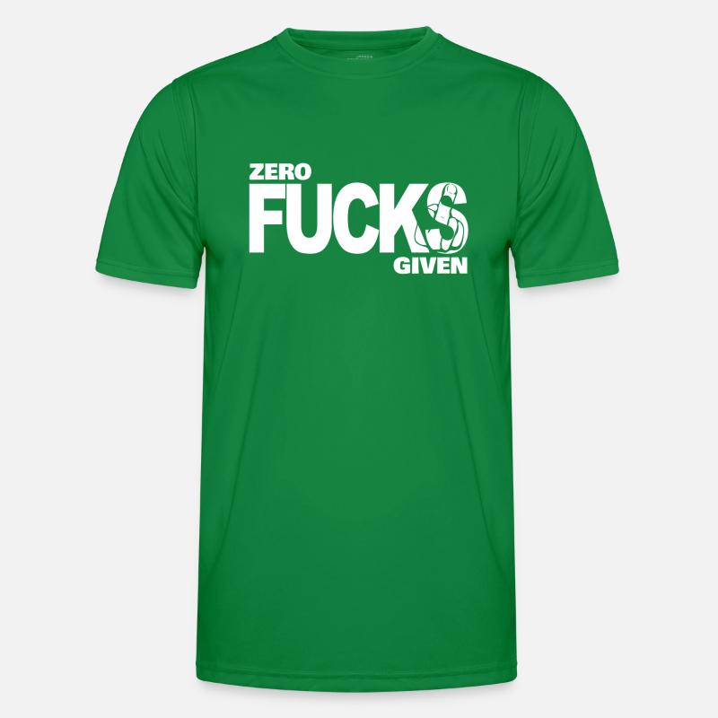 Zéro Fucks Compte tenu blanc T-shirt sport Homme