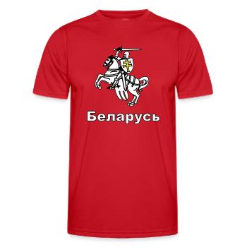 Pahonia Belarus - Männer Funktions-T-Shirt - Rot - Vorne - AI Model Male 178 dark (178cm)