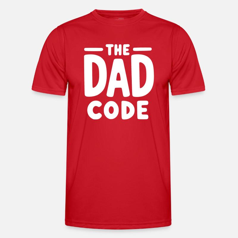 Der Papa-Code - Männer Funktions-T-Shirt - Rot