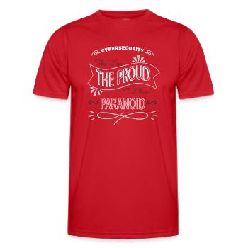 quote internet funny quote hack out humor - Men's Functional T-Shirt - red - Front - AI Model Male 178 dark (178cm)