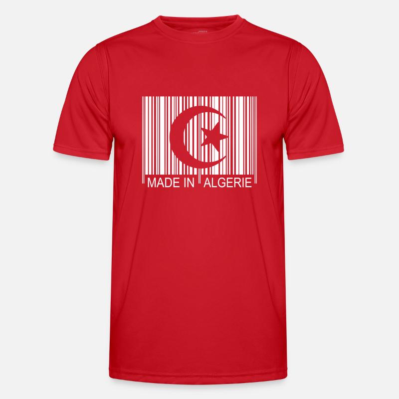 Code barre Made in ALGERIE 1c - Men's Functional T-Shirt - red