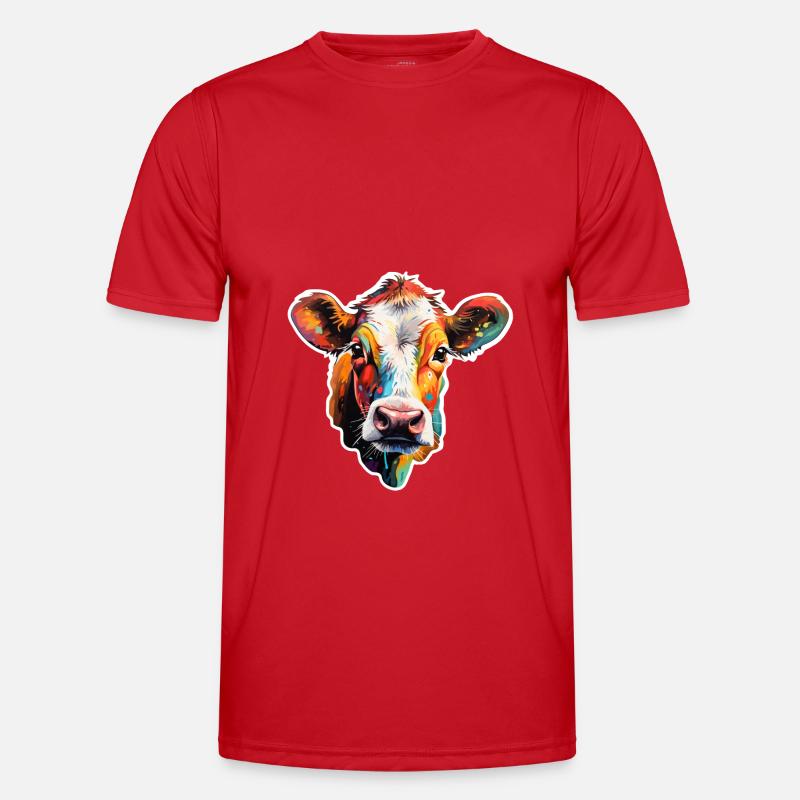 Beef variegated - Men's Functional T-Shirt - red