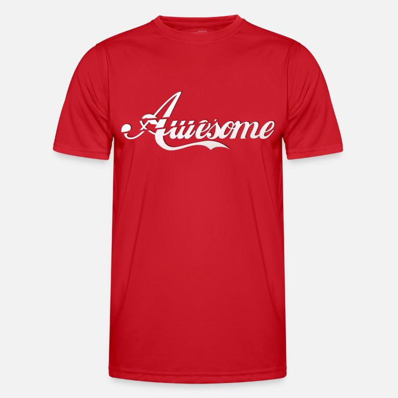 awesome white Men's Functional T-Shirt