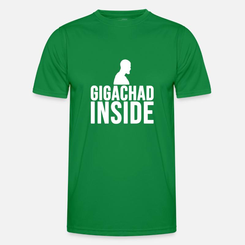 Gigachad inside (blanc) T-shirt sport Homme