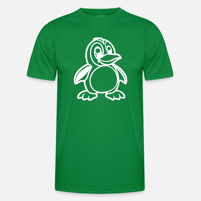 pinguin comic Männer Funktions-T-Shirt