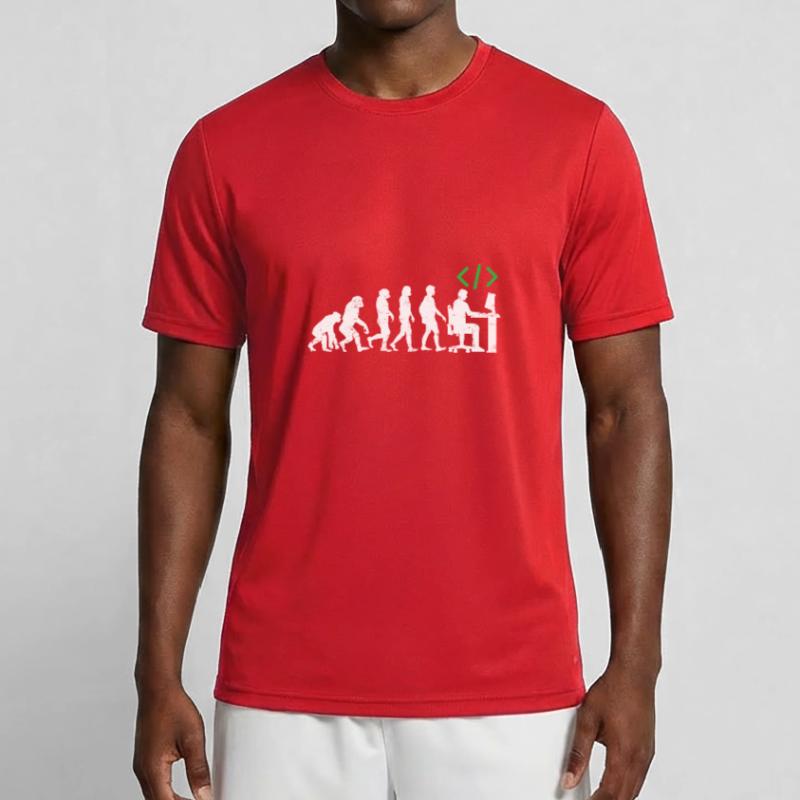 Programmierer Evolution geschenk coder java c++ Männer Funktions-T-Shirt