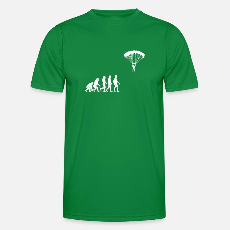 Paraglide Evolution geschenk fallschirm gleiten Männer Funktions-T-Shirt