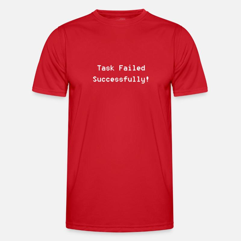 Task failed successfully - Men's Functional T-Shirt - red