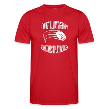 Eishockeyspieler Eishockeyteam Eishockey Hockeyfan - Männer Funktions-T-Shirt - Rot - Vorne - AI Model Male 178 dark (178cm)