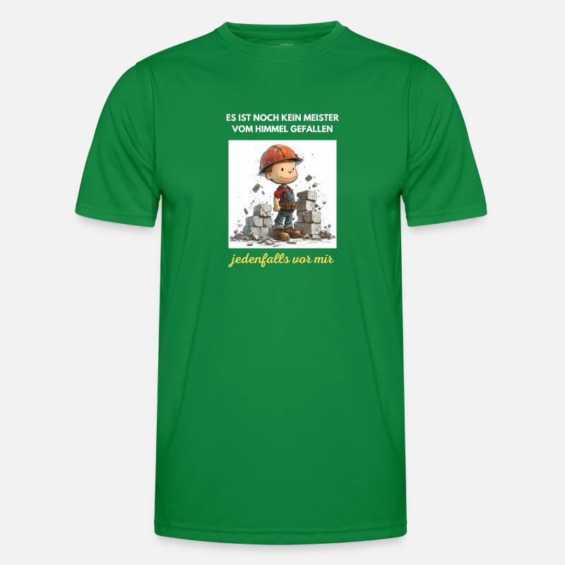 Bricklayer Journeyman Builder Training Profession Apprentice Men's Functional T-Shirt