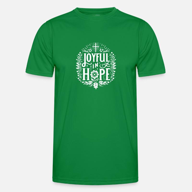 Joyeux dans l’espérance T-shirt sport Homme