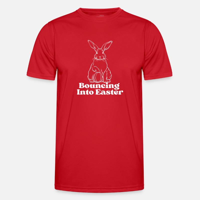 Bouncing into Easter - Men's Functional T-Shirt - red