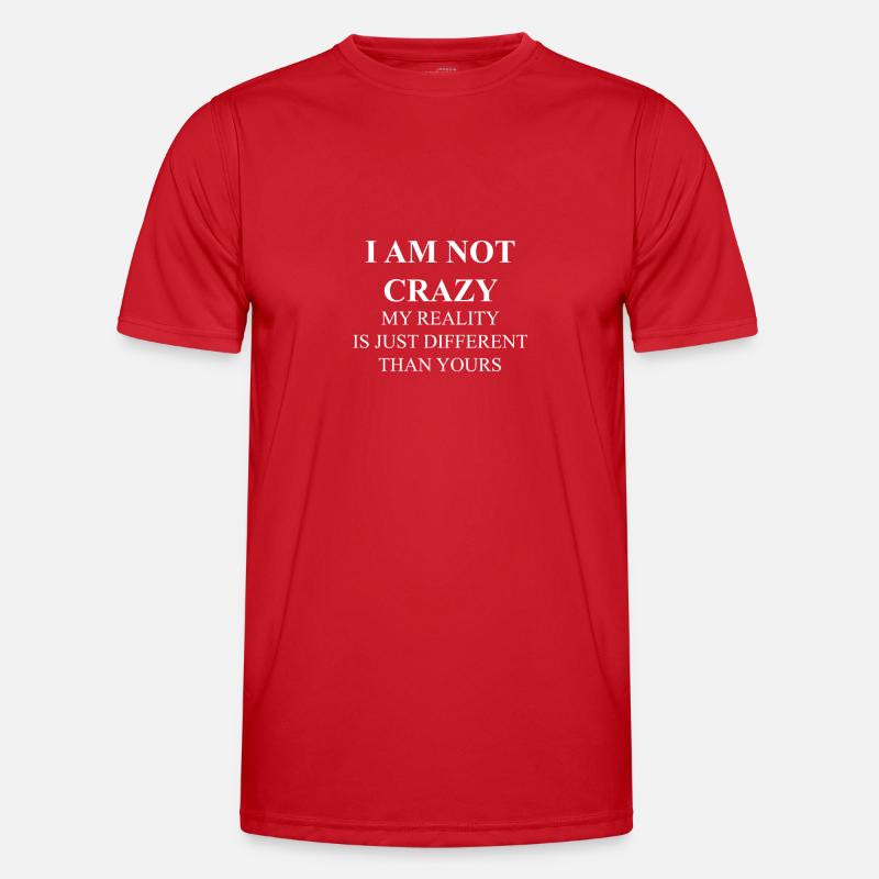 I'm not crazy - Men's Functional T-Shirt - red