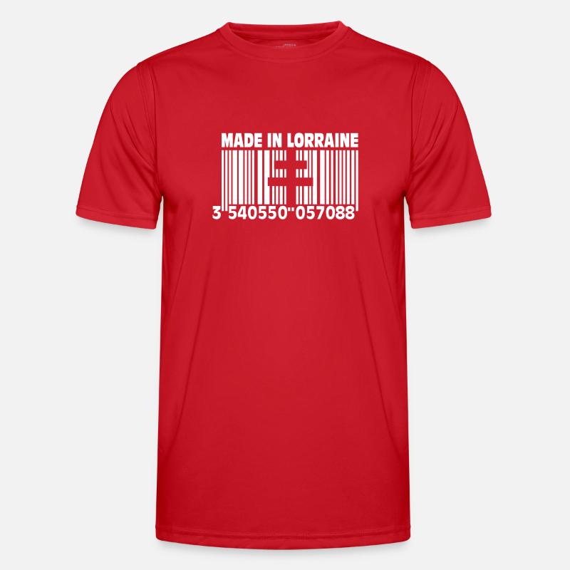 Made in Lothringen II - Männer Funktions-T-Shirt - Rot