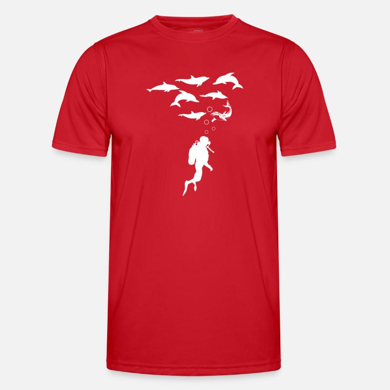 Diving Dive Dive - Men's Functional T-Shirt - red