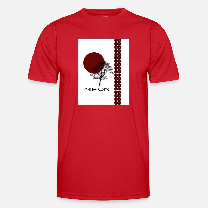 Nihonbaum - Männer Funktions-T-Shirt - Rot