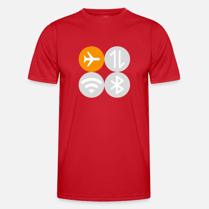 Quick Menu Flug Modus - Männer Funktions-T-Shirt - Rot