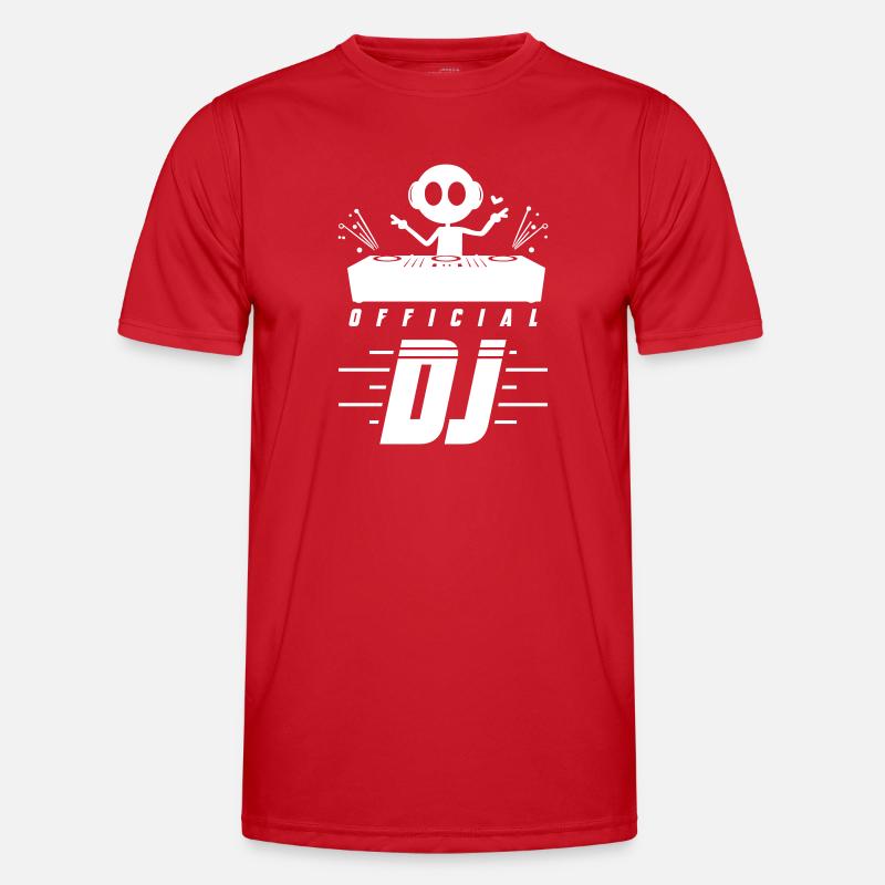 Dj Turntables - Men's Functional T-Shirt - red