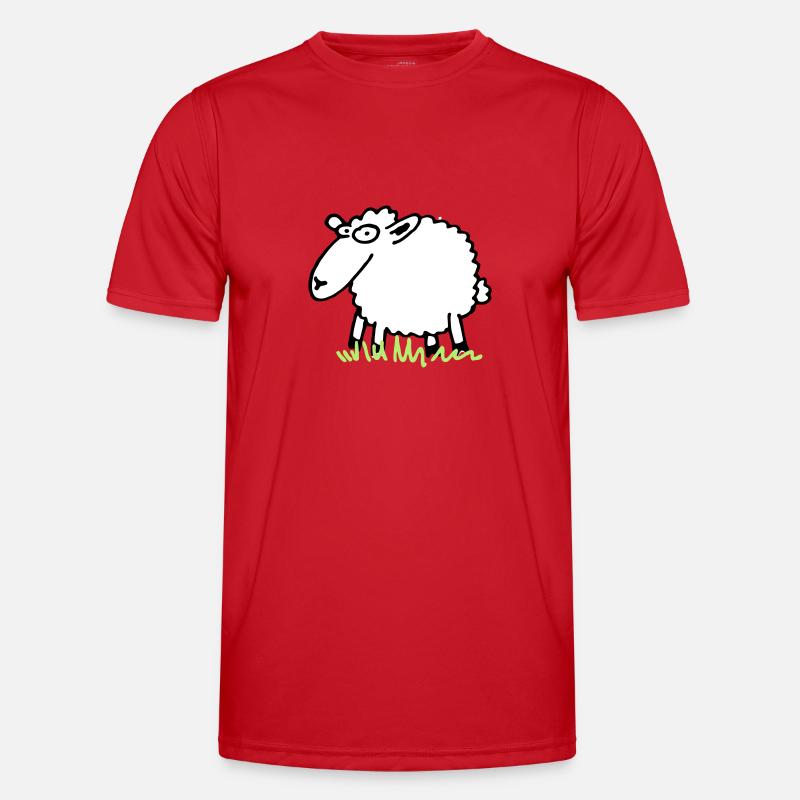 schaf_grundmodell - Men's Functional T-Shirt - red