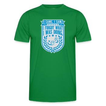 I came saw forget - Men's Functional T-Shirt - kelly green - Front - AI Model Male 178 dark (178cm)