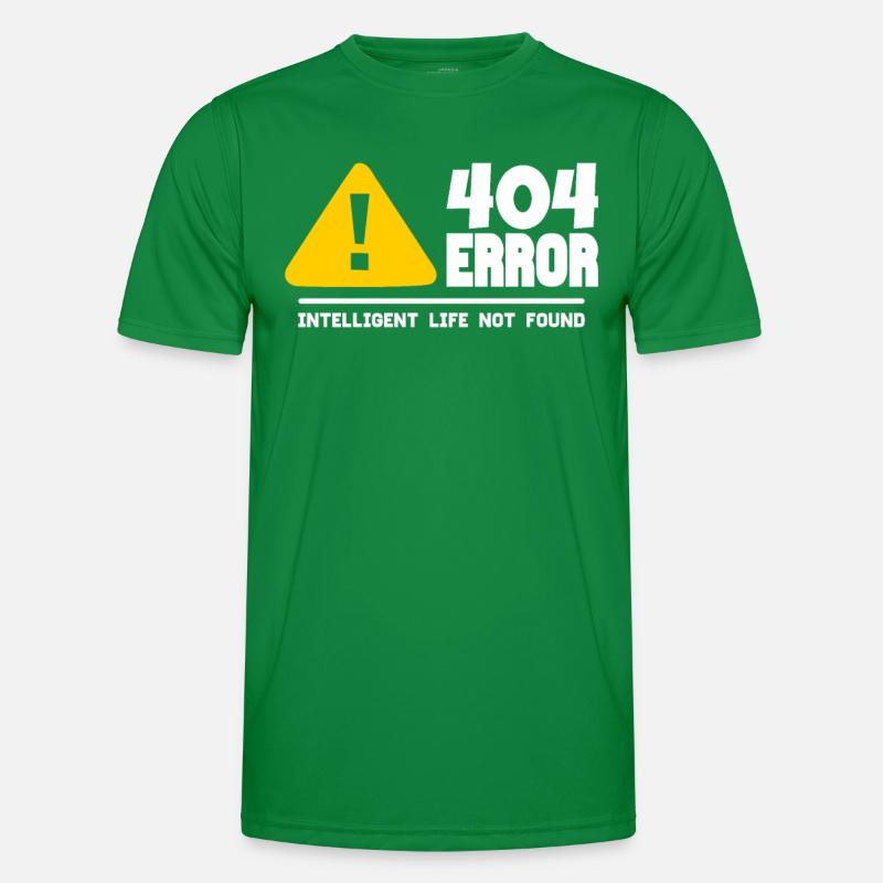 Ordinateur et programmeur geek. 404 Erreurs T-shirt sport Homme