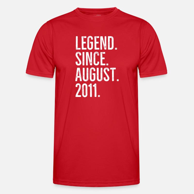 Legend Since August 2011 - Men's Functional T-Shirt - red