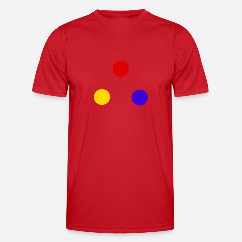 Sphären der Primärfarbe Männer Funktions-T-Shirt