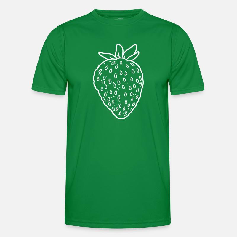 Erdbeere Männer Funktions-T-Shirt