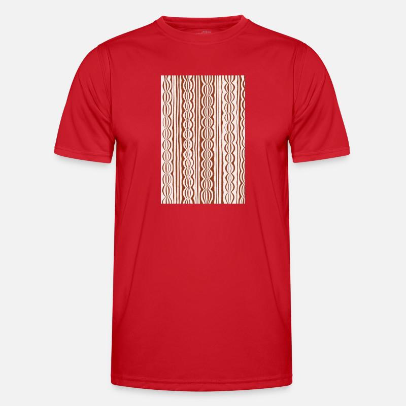 Simple Stripes Pattern Männer Funktions-T-Shirt