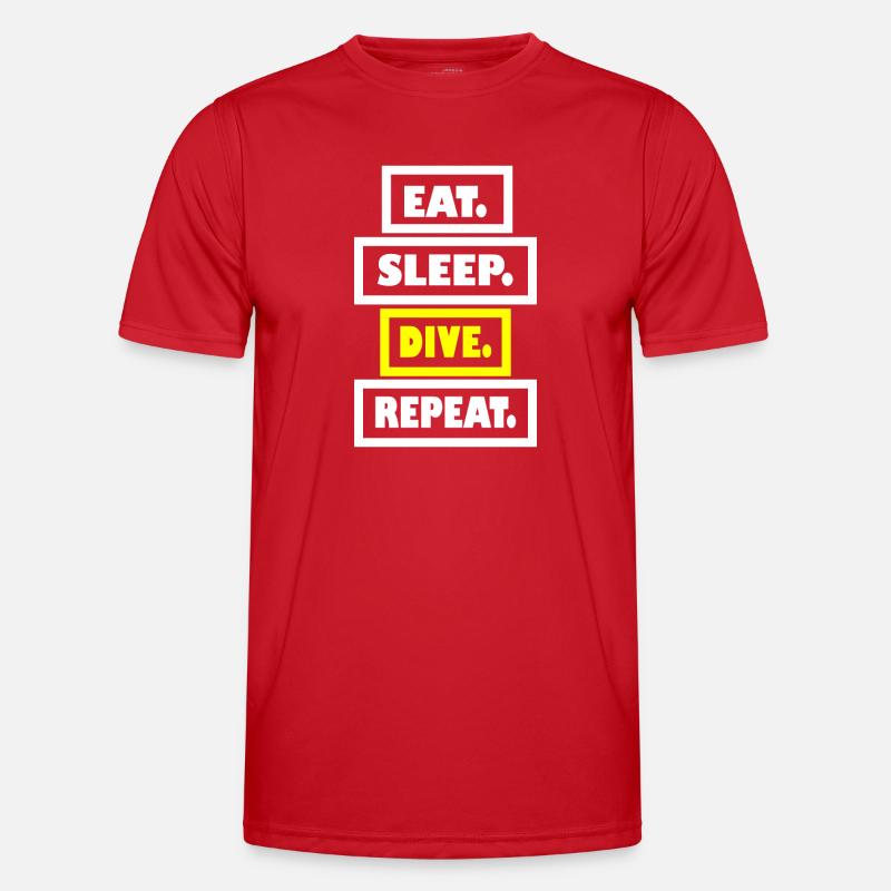 Diving Dive Dive - Men's Functional T-Shirt - red
