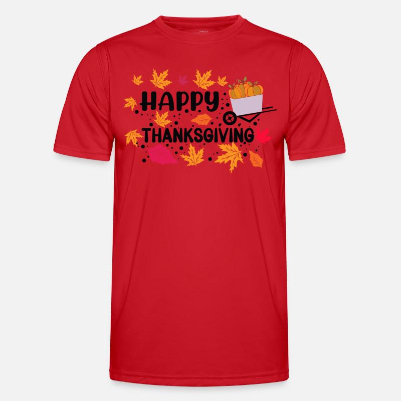 Frohes Erntedankfest Männer Funktions-T-Shirt
