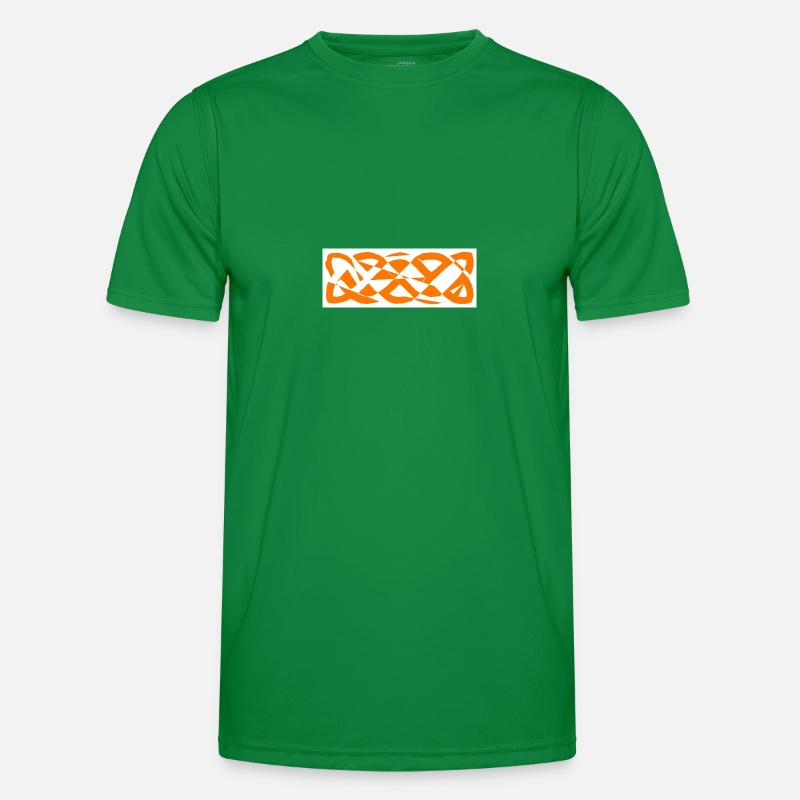 1200px Celtic knot basic linear badorange Men's Functional T-Shirt