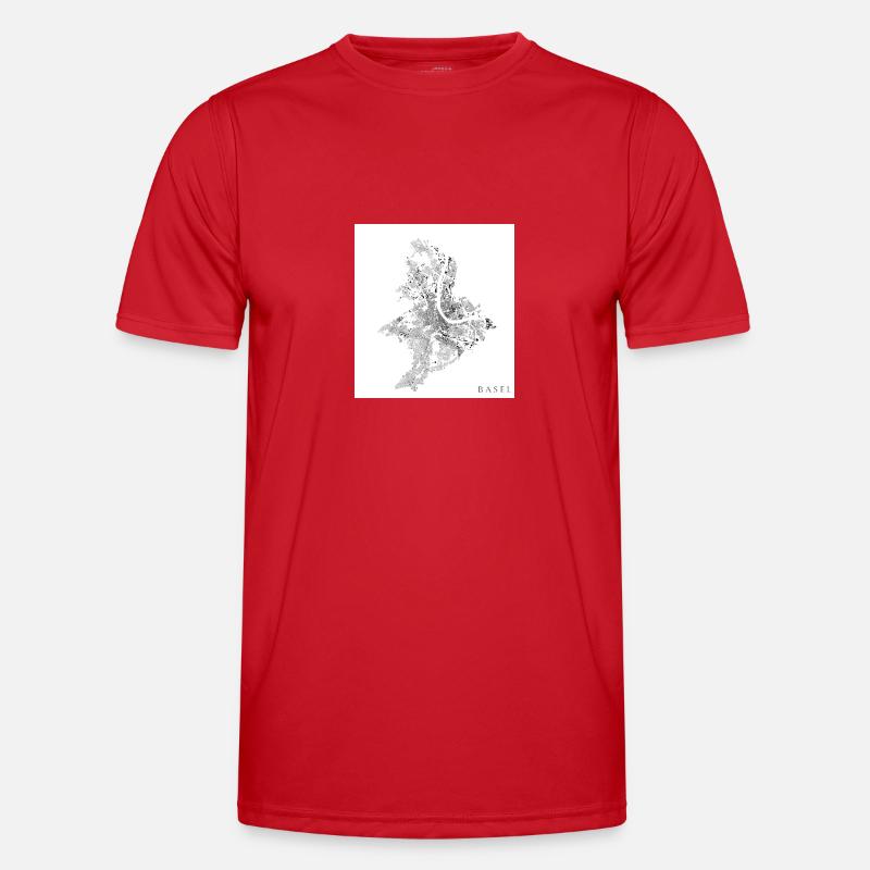 Figure Ground Plan Basel - Men's Functional T-Shirt - red